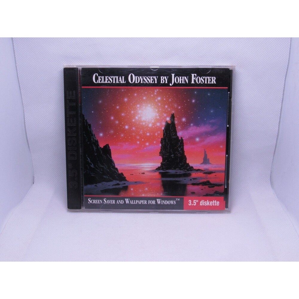 John Foster - Celestial Odyssey 3.5" Diskette Screen Saver Windows 1993